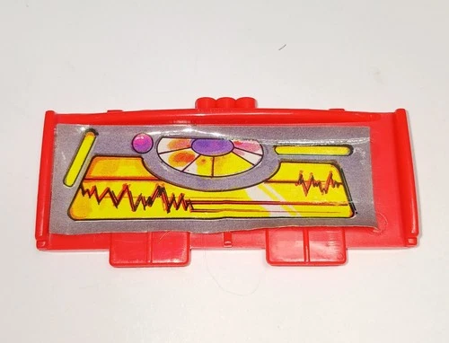 Vintage 1990 TMNT Technodrome * Red Computer Console * Playmates Accessory Part