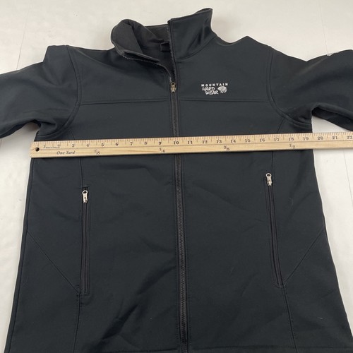 Mountain Hardwear Full Zip Jacket Youth L Polyester Softshell Fleece Lined Black - Picture 3 of 9