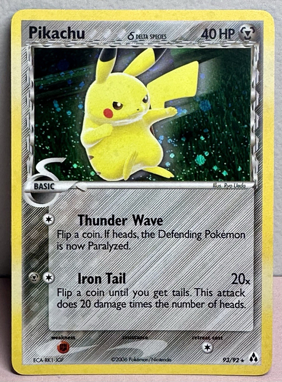 Pikachu (Delta Species) 93/92 Legend Maker Holo NM