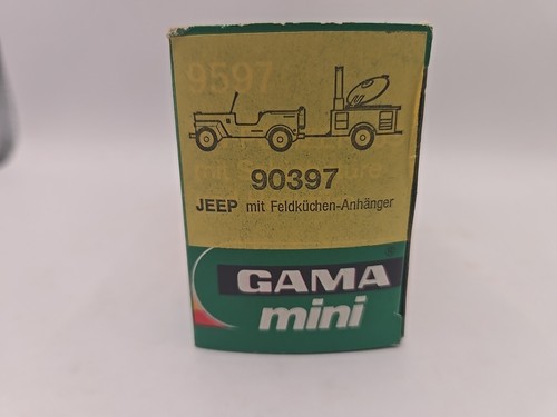 Vintage Gama mini Jeep & Trailer Model #90397 New In Original Worn Packaging. - Picture 2 of 6