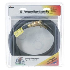 12' Propane Gas Hose Assembly F273702 3/8' Female x 3/8" Male + Adapter