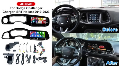 12.3"Car Radio For Dodge Challenger Charger SRT Hellcat 2010-2023 CarPlay GPS FM - Video 1 of 1