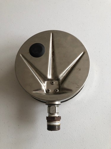 NOSHOK 0-100 PSI PRESSURE GAUGE 316 SS TUBE & SOCKET Vintage W. Germany 6” - Picture 3 of 6