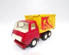 Vintage Tonka Miniature Delivery Box Dump Truck Red & Yellow Arrow 1970's