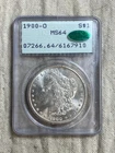1900-O Morgan Silver Dollar PCGS MS64 Old Green Rattler Holder CAC Approved