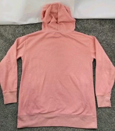 J Crew Vintage Fleece Women's XS Pullover Hoodie Sweatshirt Pink Lightweight - Picture 8 of 11