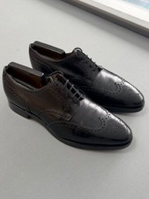 John Lobb Derby Brogues Shoes Black Leather - UK 8.5 - EU 42.5 - Immaculate