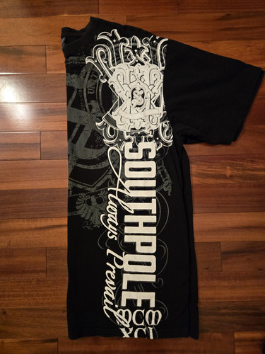 T-shirt Southpole vintage anni 90 uomo XLT pattinatore nero -Jessie Pinkman rara - Foto 7 di 8