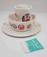 Pillowfort Target 3 pc Figural Animal Kids Dinnerware Cup Bowl Plate Set NWT
