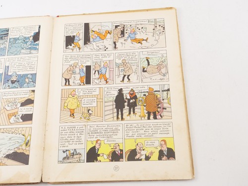 BD Album Tintin Der Mysteriöse Stern Hergé Casterman Ausgabe B5 Von 1951 - Picture 4 of 9