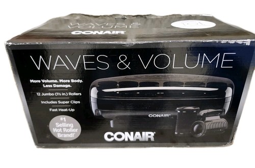 Conair Waves & Volume Hot Rollers Hair Curlers Heated Rollers with Roller Clips - Picture 8 of 16