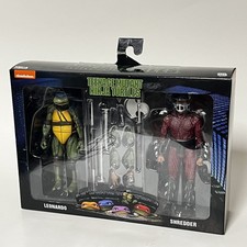 NECA Teenage Mutant Ninja Turtles 1990 Movie Shredder vs Leo - Roof Top Battle