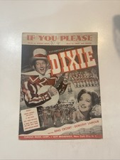 Vintage 1943  If You Please  from movie Dixie Sheet Music Starring Bing Crosby