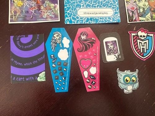 Pegatinas de libro de pasaportes de tarjetas de coleccionista de Monster High - Imagen 7 de 13