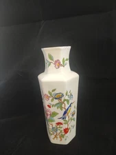 Aynsley Pembroke Bud Vase - England Bone China - Gilt Trim - Bird & Floral Motif