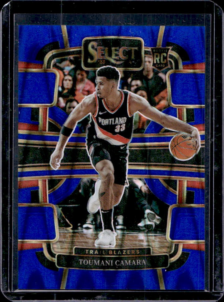 2023-24 Select Toumani Camara RC Blue Tectonic Prizm Concourse #65/99
