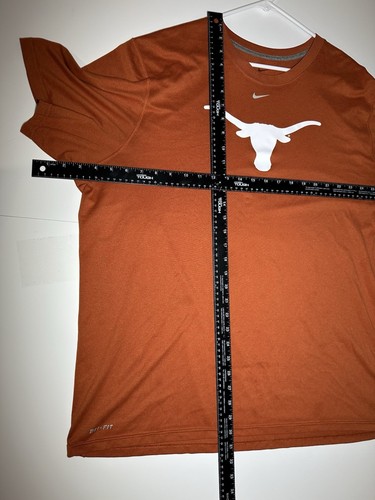TEXAS LONGHORNS - MEN'S NIKE DRI FIT XXL T-SHIRT - BURNT ORANGE AND WHITE - Picture 13 of 14