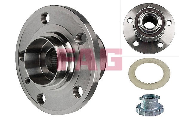 Radlagersatz Schaeffler Fag 713 6104 70 FüR Seat Skoda Ibiza Fabia Roomster Audi-image
