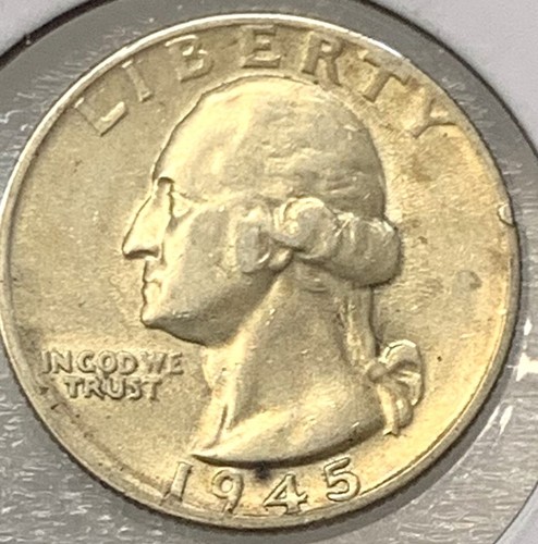 1945 P Washington Quarter - 90% Silver - Picture 1 of 3