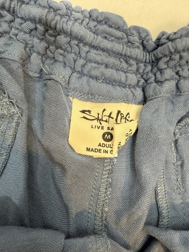 Salt Life Damen blau Shorts Kordelzug elastischer Bund Größe Medium - Bild 5 von 9