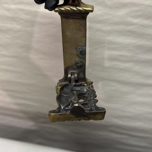 Vintage Solid Brass Warwick Bear Door Knocker Handle - Picture 6 of 10
