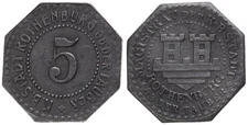 Germany - City Rothenburg Ob Tauber 5 Pfennig O.J.Emergency Money