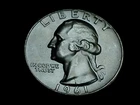 Raw 1961 U.S. Silver Quarter Type B Proof Die Reverse Variety Coin