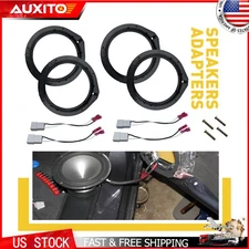 For Honda Accord 2010-17 Car 4 Door Speaker Wire Harness Adapter Spacer Rings B