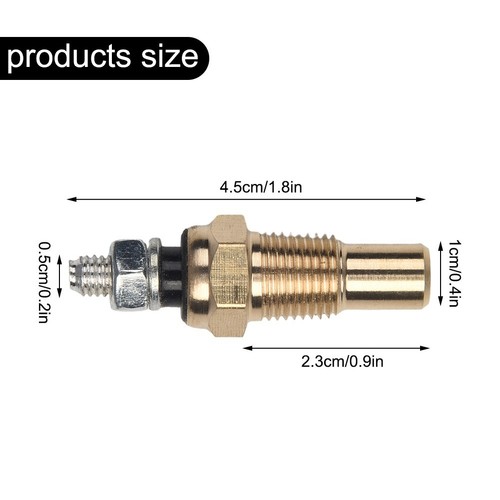 Water/Oil Temperature Temp Sensor Sender 1/8 NPT Thread For Gauge - Picture 8 of 13