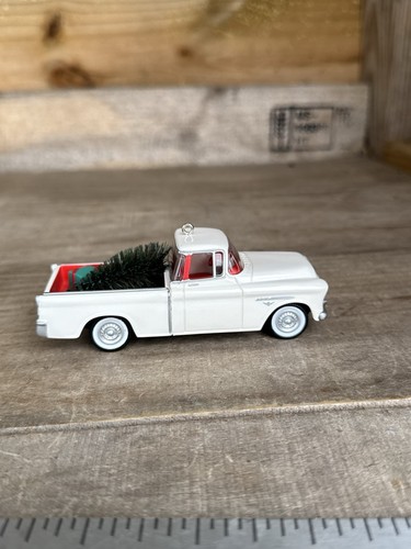 Chevrolet Cameo Pickup 1955 adorno navideño recuerdo sello vintage - Imagen 2 de 15
