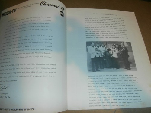 Carl Story and Rambling Mountaineers Song Book Picture Album WCCB TV Charlotte - Bild 5 von 7