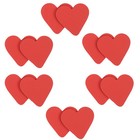 12 Pairs of High Heels Sole Pads Non-slip Sole Stickers Heart Shape Pads Red