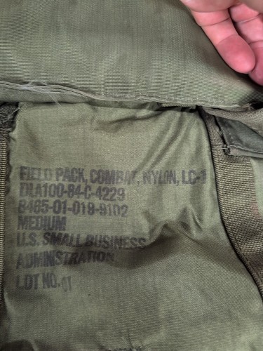 Original US Army Military Green Alice LC-1 Combat Field Pack Nylon  - Bild 3 von 3