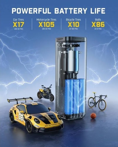 Fanttik X8 APEX 150psi Tire Inflator Portable Air Compressor Fast Inflation - Foto 11 di 17