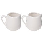 2Pcs Mini Jug Kitchen Sauce Cups Sauce Jugs Ceramic Creamer Pitcher