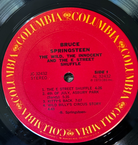 Bruce Springsteen - The Wild, Innocent & E Street Shuffle 1973 LP - Shrink, Hype - Picture 5 of 9
