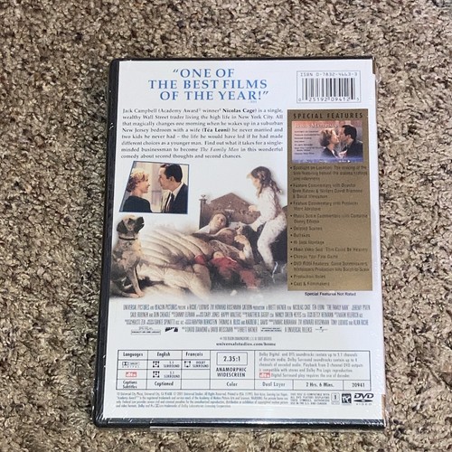THE FAMILY MAN (DVD) Comedy - Nicolas Cage - BRAND NEW / Sealed & Ships Free - Picture 2 of 2