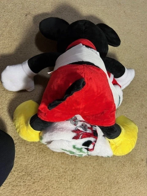 Mickey Mouse Throw Blanket & Plush 19" Mickey Pillow Pal, 2 Pc Buddy Set NWT - Image 4 of 4