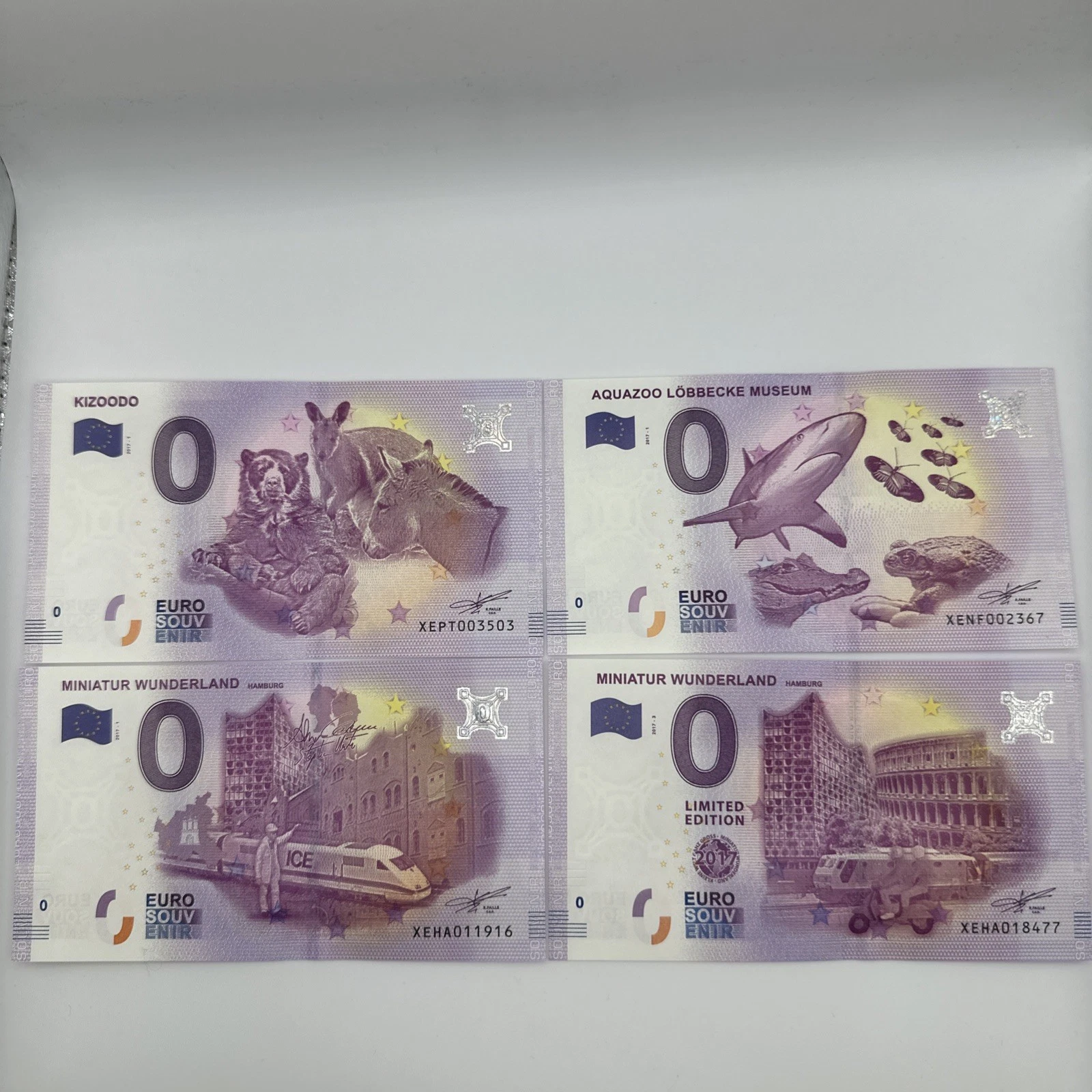 Billet  Zéro 0 € Euro Touristique / Souvenir  2017