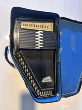 By Oscar Schmidt Vintage Autoharp Musical Instrument with Case