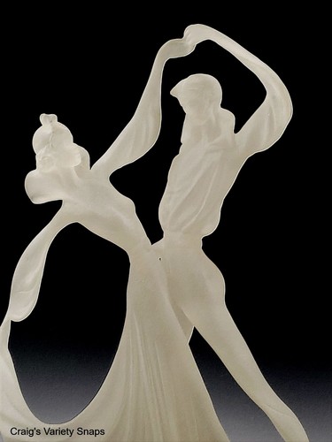 Monique Lucite & Acrylic Sculptures Roaring Twenties Romantic Ballroom Dancers - Picture 8 of 23