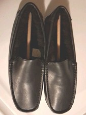 Koolaburra By Ugg Tipton Black Smooth 1154810 Slipper Mens Size 1l New 