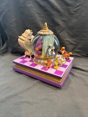 Disney Beauty And The Beast Musical Snowglobe Rare VTG Something There 1991 READ