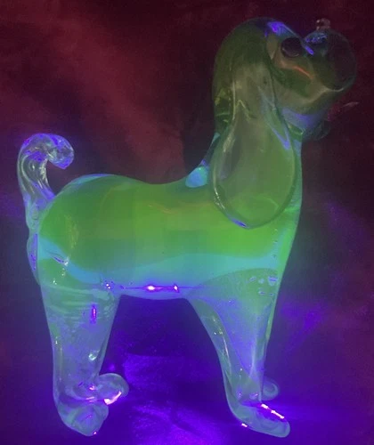 Murano  Vaseline Dog - Seguso