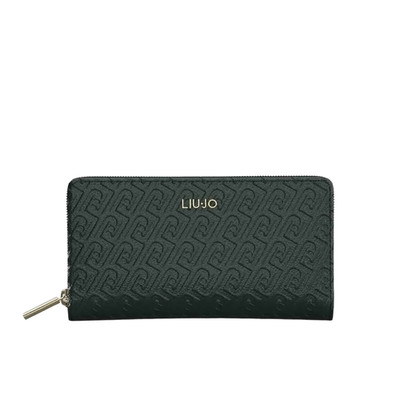 LIU JO WALLET AF6172E1019 Large Monogram Debossed Wallet Realizes...