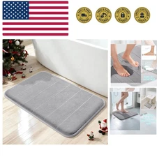 Memory Foam Bath Mat, Super Soft Absorbent Bathroom Rug Non Slip, Quick Dry, ...