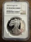 2020-W American Silver Eagle $1 NGC PF70 Ultra Cameo Proof West Point