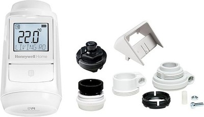 Honeywell Home Evohome Radiator Thermostat 1 Piece with Adapters - Room for Room