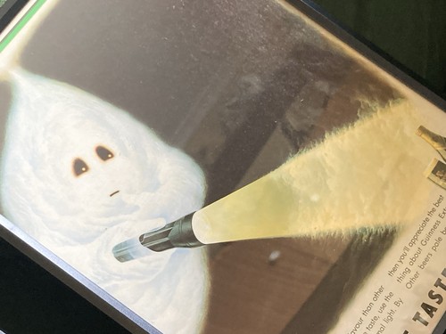 Gerahmte Doppelseite 80er Guinness Extra Zeitschrift Werbung, Geist Halloween Männerhöhle - Bild 5 von 6