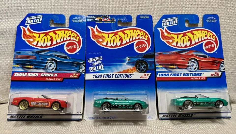 🔥Hot Wheels & Matchbox Jaguar XK8~Colección Estreno~Paquete de 5 días B~Juego de 7 Foto 2 de 4